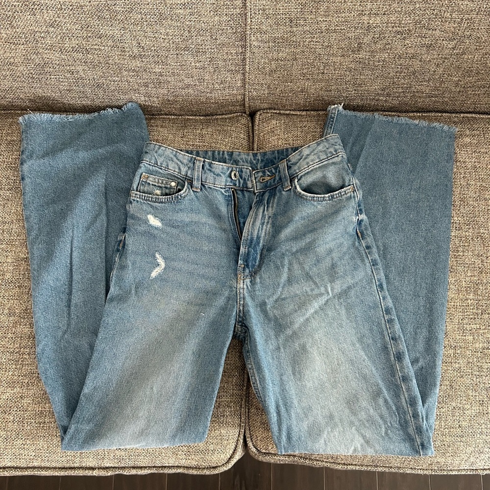 &Denim Light Blue High Rise Jeans